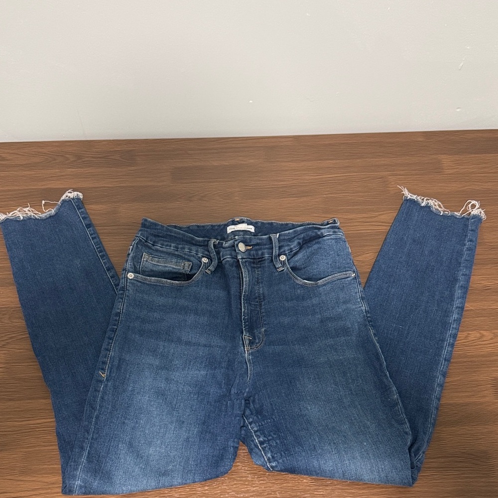 Good American Good Legs High Rise Skinny Jeans Blue Size 8/29 GWCRE067T